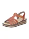 Rieker Sandalen cognac Imitatieleer – Dames –