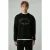 Oversized sweatshirt met print en ronde hals