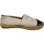 Chanel CC Napperleer Espadrilles met Cap-Toe in Nude