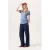 Noppies maternity regular waist zwangerschaps casual broek donkerblauw