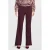 Dreamstar travelstof straight high waist casual broek donkerrood