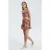 Bloemen Hoge Taille Elastische Taille Ruches Short