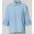 Smith and Soul jeansblouse met ajourwerk en overhemdkraag