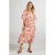 Didi gebloemde midi jurk roze