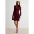 TRENDYOLMİLLA Dames Bordeaux Effen Kort / Mini Lang A-lijn Jurken