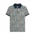 Lambretta Heren Paisley Poloshirt (Marine/rookblauw)