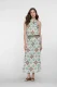 Geisha Dress 67404-20 Lange Jurken 602 Aqua/camel