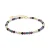 Luxenter Sterling zilveren 925 armband met Multicolour Toermalijn afgewerkt in 18K geel goud – Salblai