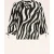 Zoë zebra blouse in gebroken wit en zwart
