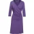 Faux Wrap Wollen Jurk in Jersey Stof