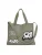 Pull&Bear Shopper  pastelgroen / zwart / wit