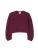 GOBI Cashmere Trui ‘Women’s Oval-Sleeve Cropped Cashmere Sweater’  bourgogne