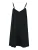 Les Lunes Negligé ‘BLOOM Sleep Dress shiny’  zwart