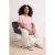 Trendyol Curve Dames Roze Geborduurd Kort Regular fit Grote maten T-shirts