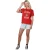 Looney Tunes Dames-T-shirt met ‘Wascally Wabbit’-opdruk (Rood)