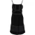 Moschino mouwloze jurk met kanten details in zwart katoen