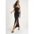 Strapless Bloemen Maxi Jurk met Strikdetail