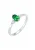 ELLI Ring  groen / zilver