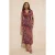 Abstracte maxi lange chique/nachtjurk voor dames