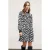 Motivi Beauty Patterned Dress With Sequin Collar Black