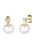 Elli DIAMONDS Oorbellen  goud / wit