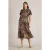 White Stuff Rua Jersey Shirt Dress Black Print