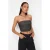 TRENDYOLMİLLA Dames Grijs Effen Mouwloos Getailleerd Blouses