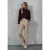Slim Fit broek met coating