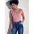 Street One Dames Shirt met diamanten halslijn in Roze