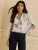 love & roses Blouse  pastelblauw / groen / pink / pastelroze