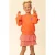 LOOXS little sweater met backprint koraalrood