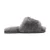 Dames pantoffels van schapenvacht, grijs, warme wintersandalen met bont – Nordic