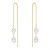 Valero Pearls Oorbellen  goud / wit