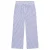 Daily7 wide leg regular waist gestreepte casual broek paars met textuur