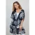 DIDI Kaftan Yassina In Black With Shell Symphony Xxl Print