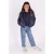 B.Nosy reversible winterjas met panterprint – donkerblauw