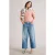 White Stuff Sadie Long Sleeve Rib Tee Dusty Pink