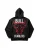 Kleidermafia Sweatshirt ‘Oversize Bull Fearless Hoodie – Black and Red’  zwart