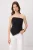 TRENDYOLMİLLA Dames Zwart Effen Mouwloos Getailleerd Blouses