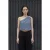 Asymmetrische Kraag Mouwloze Chiffon Top