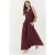 V-hals Vest en Maxi Rok Twee-Stuk Coördinaat Set