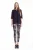 Top met Nep Leren Detail