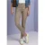 Broek met Mid Waist en Slim Fit in leerlook