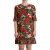 Dolce & Gabbana Dames Multikleuren Rode Bloemen Shift Gown Jurk