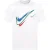 Nike Heren Court Swoosh Logo T-shirt in wit