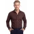 Ledub modern fit overhemd bruin katoen