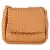 Bottega Veneta Kleine Cobble Intrecciato Schoudertas in Bruin Leer