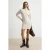 TRENDYOLMİLLA Dames Grijs Effen Kort / Mini Lang Bodycon Jurken