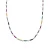 Luxenter Sterling Zilver 925 ketting met Multicolour Gerhodineerd Kristal – Biroal