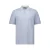 Airforce regular polo fijn gebreid lichtblauw